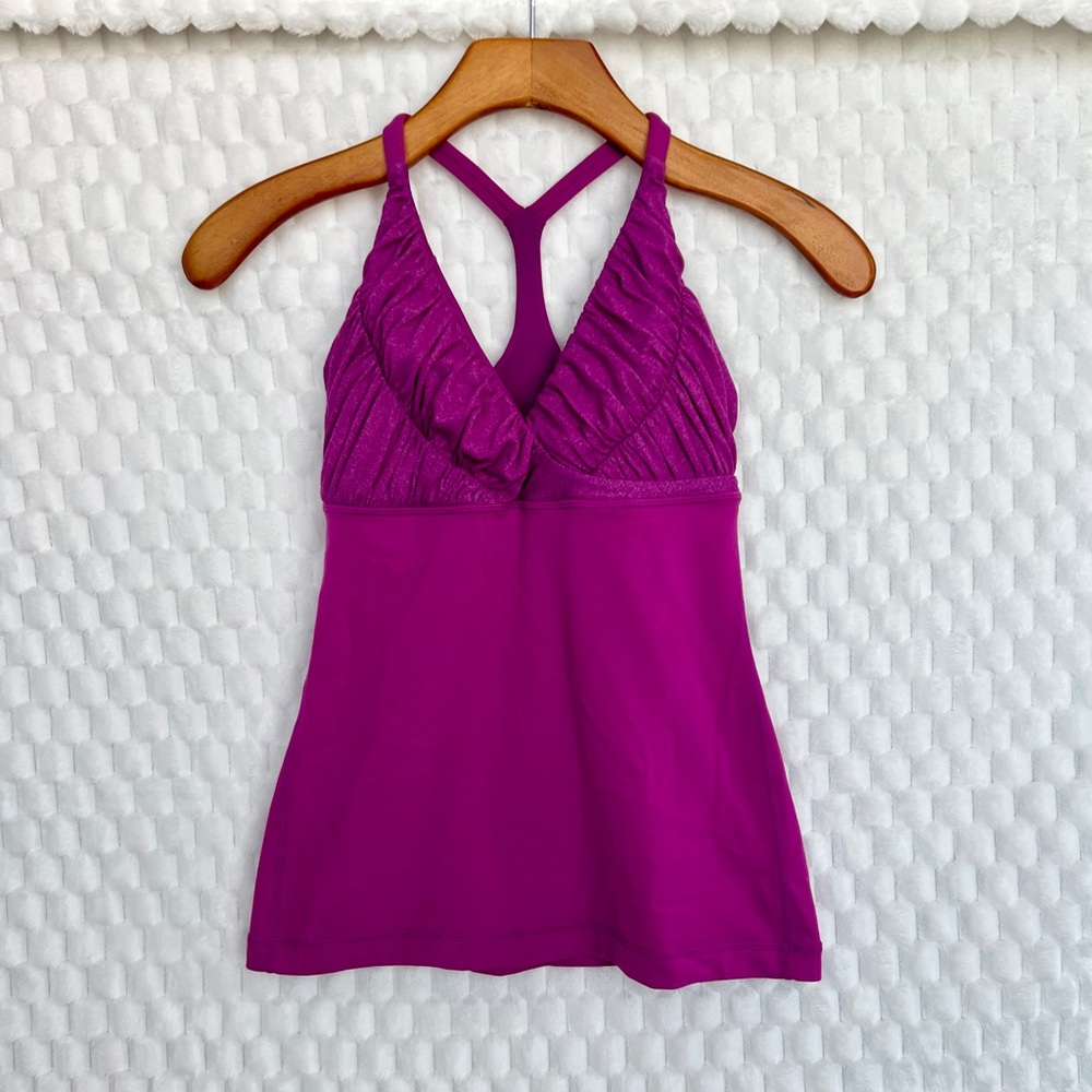 Lululemon Pure Balance Tank in Purple Pink Color Size 4